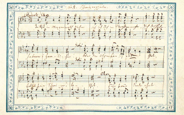 O manuscrito original do salmo suíço