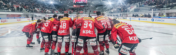 Swiss national ice hockey team during a match