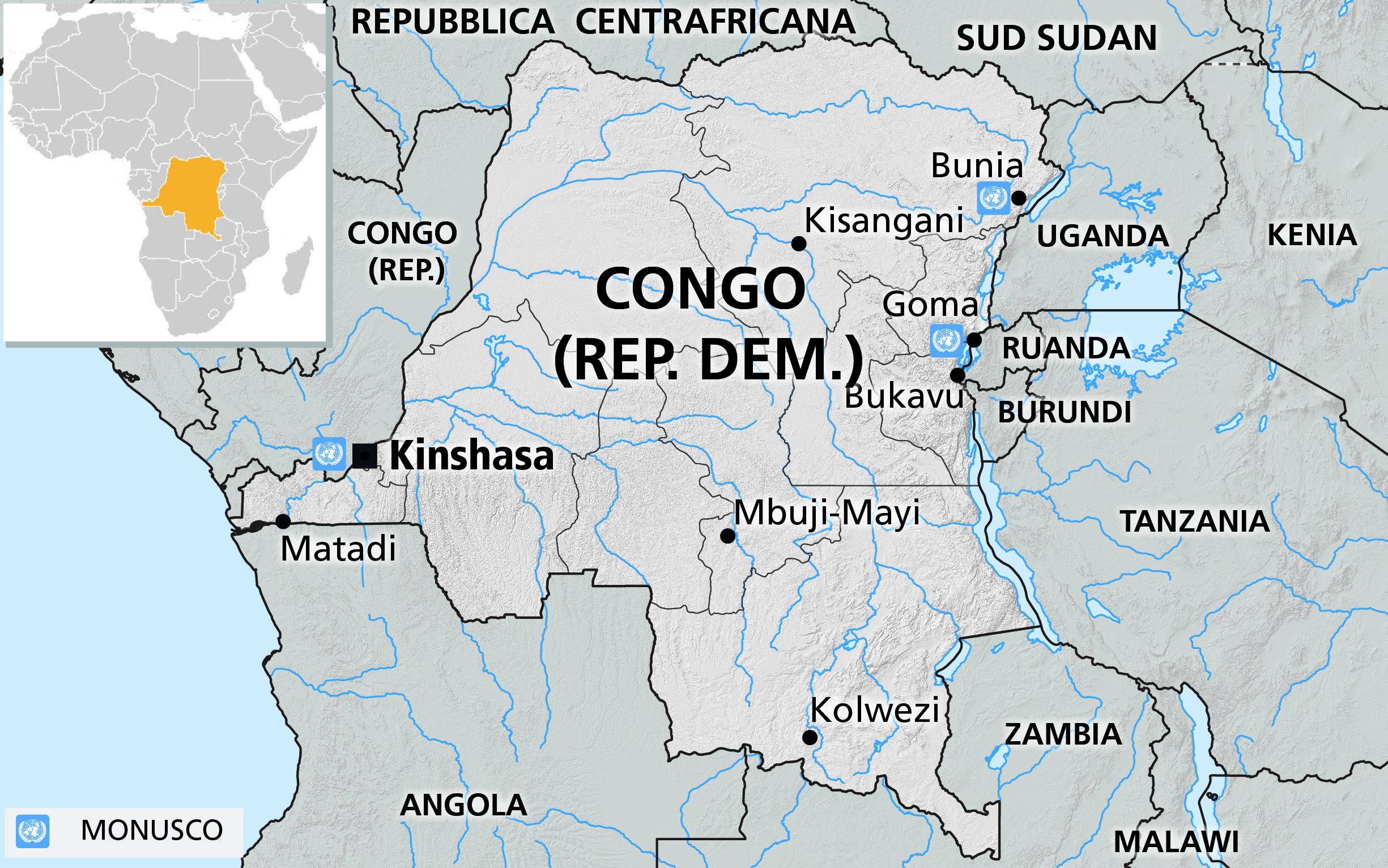 Ambasciata Della Repubblica Democratica Del Congo MONUSCO nella Repubblica democratica del Congo