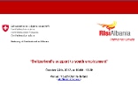 Invitation to the launching of RisiAlbania - a Swiss-funded youth employment project