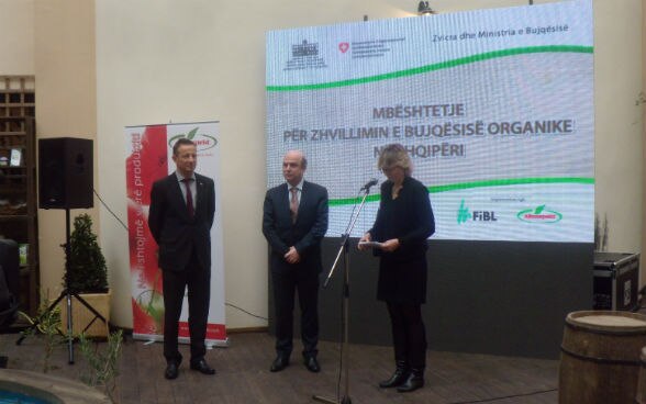 Signing Ceremony Support Organic Agriculture in Albania