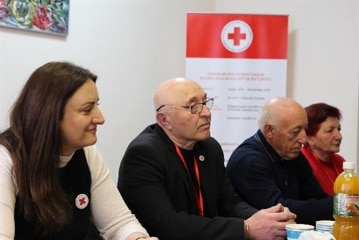 Representatives of the Armenian Red Cross Society Shirak Branch