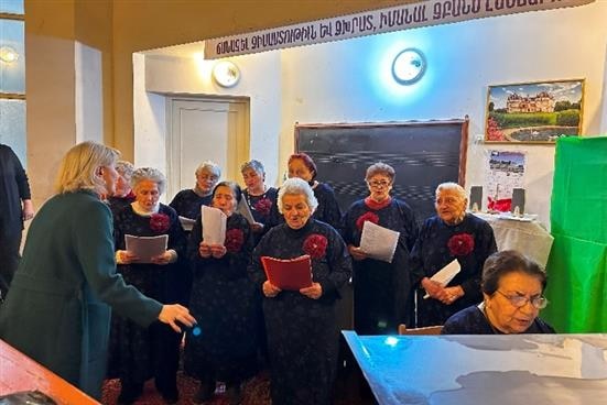 Older women members of the Gyumri Active Aging Group