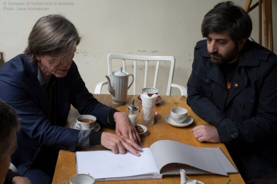 Daniel Dickenmann at Mirzoyan Library
