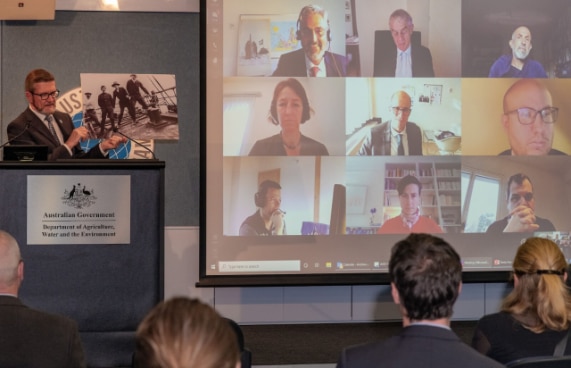 Virtual signing ceremony