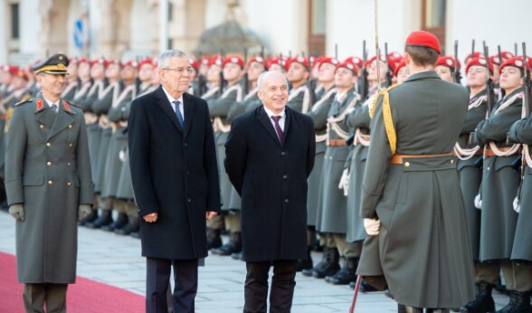 Staatsbesuch Bundespräsident Maurer in Österreich