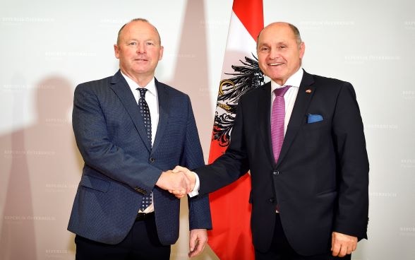 Nationalratspräsident Andreas Aebi und Nationalratspräsident Wolfgang Sobotka