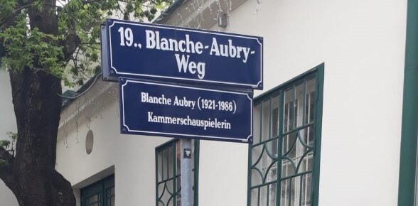 Blanche-Aubry-Weg im 19. Wiener Gemeindebezirk