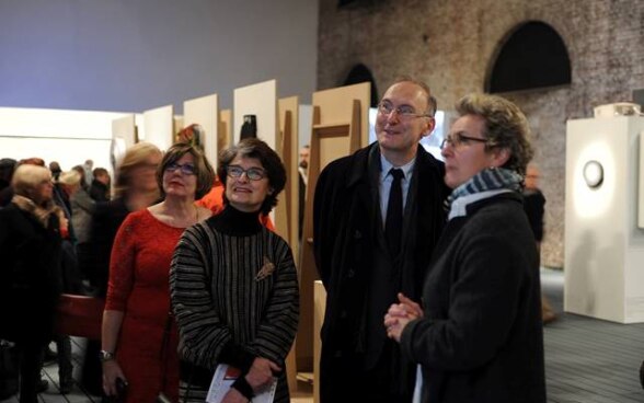 Pendant le vernissage