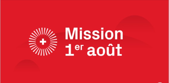 Banner de la célébration numérique de la fête nationale suisse du 1er août 2020