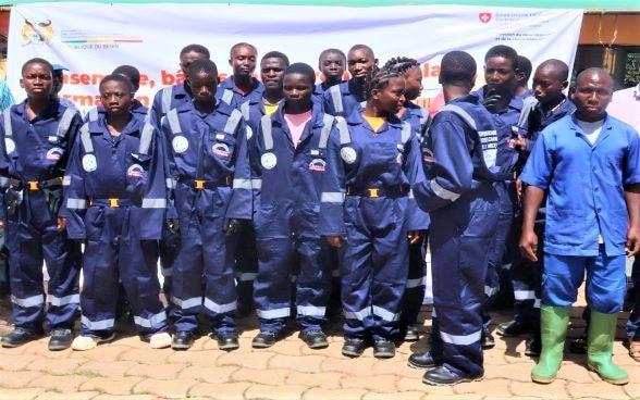 Les apprenant-e-s des centres de formation professionnelle du progrmme FORCE de la Suisse au Bénin
