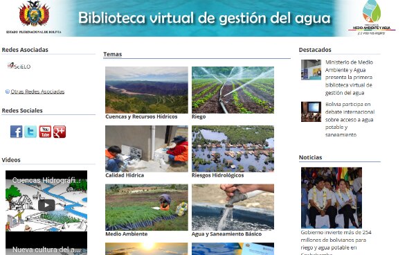 Portada de la Biblioteca Virtual