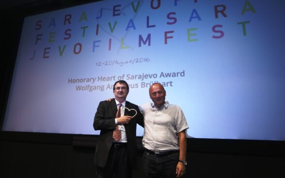 Wolfgang Amadeus Brülhart receives the Honorary Heart of Sarajevo Award