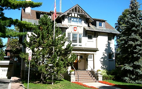 Le bâtiment de l'Ambassade à Ottawa