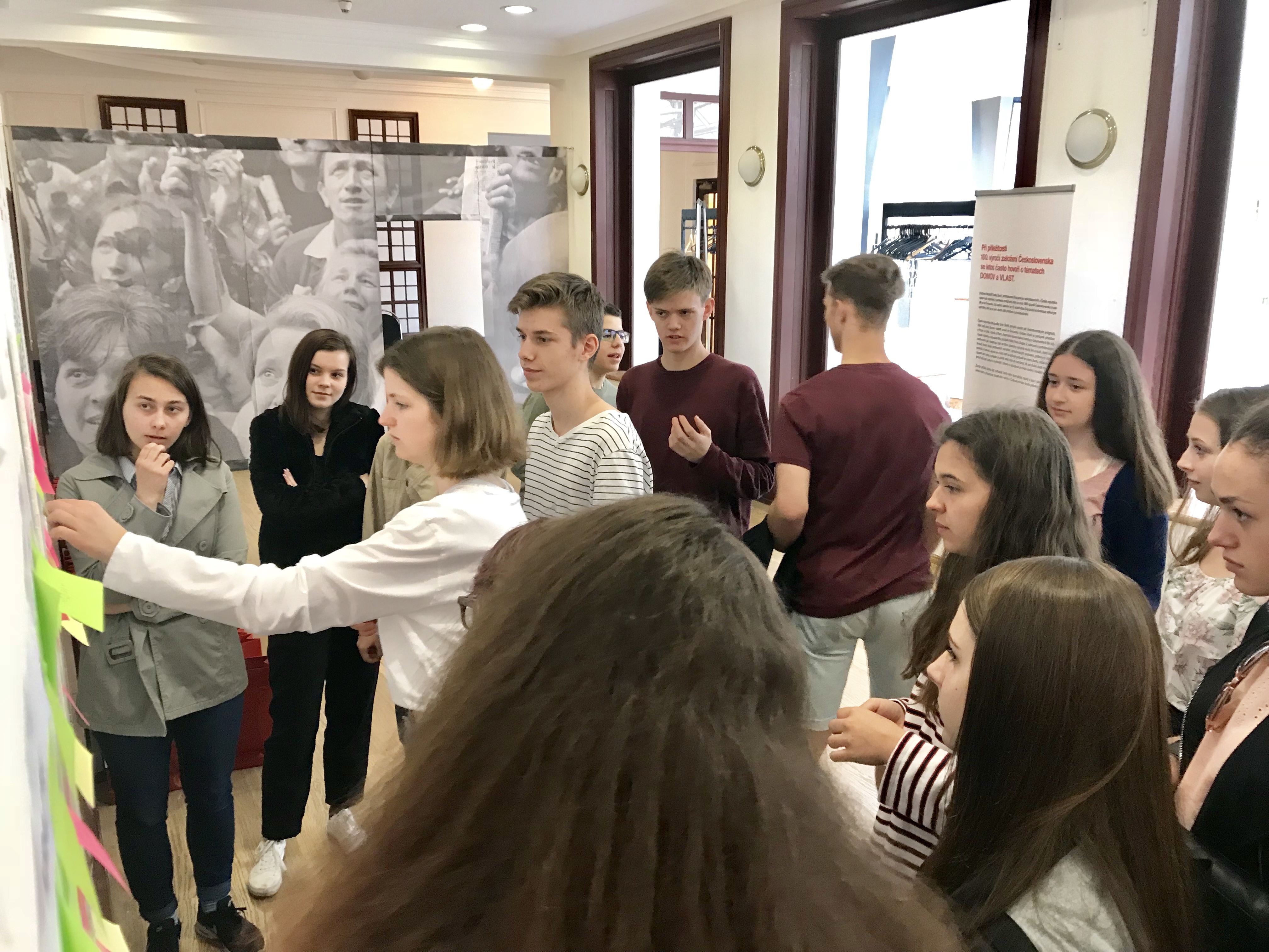 Návštěva studentů Akademického gymnázia Štěpánská