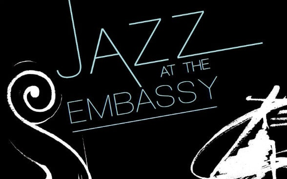 Jazz at the Embassy © Ambassade de Suisse, Illustration de Jérôme Liniger (studio-irresistible.com) de Graphic design