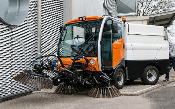 Les nouvelles balyeuses hybrides électriques appelée Innovation Sweeper HyMuve