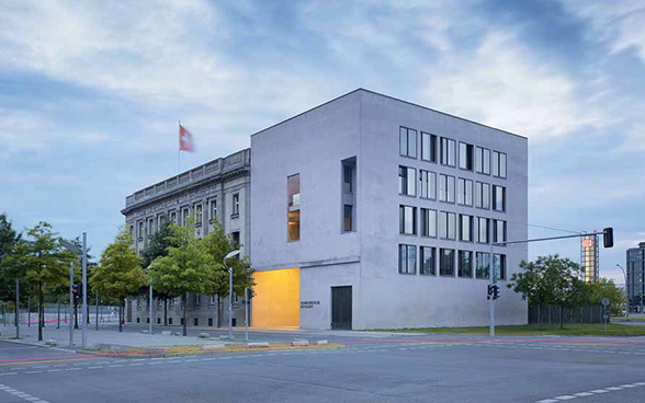 Foto des Neubaus der Schweizerischen Botschaft in Berlin, 2011