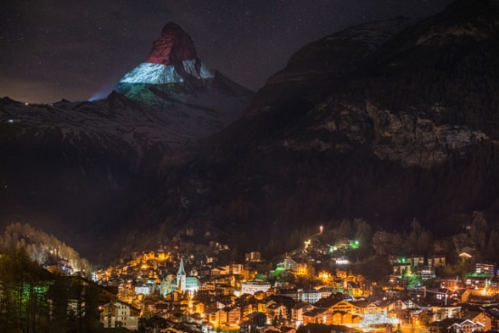 Das Matterhorn in ungarischen Farben © Michael Portmann