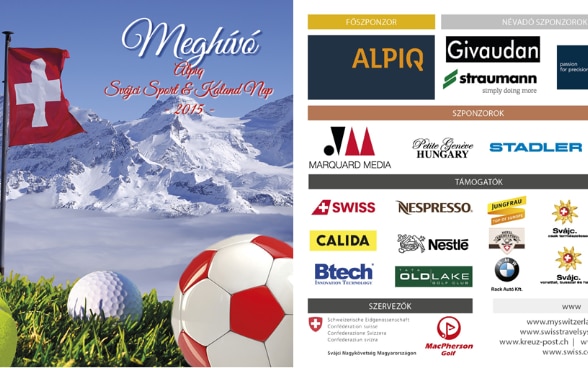 Le carton d’invitation pour le Swiss Sport and Adventure Day 2015 