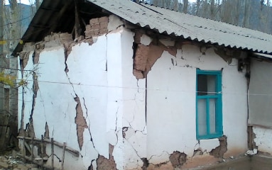 earthquake-affected house 