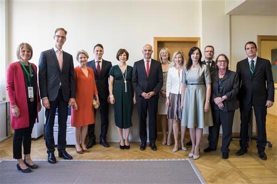 Visit of the President Alain Berset at the Swiss Embassy in Riga