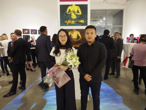Namuun Batbileg in her "ME-WE" exhibition