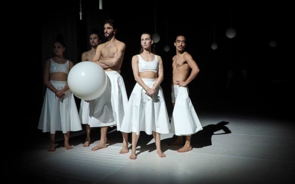 Dancers performing