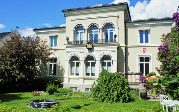 Le bâtiment de l'ambassade à Oslo