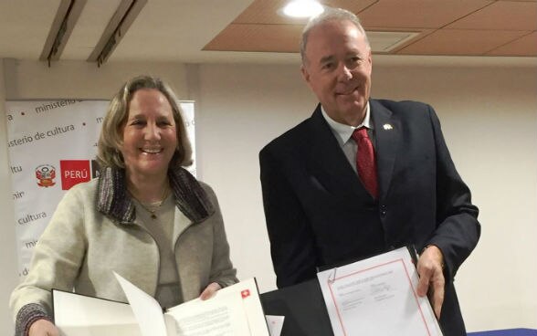 Bilateral treaty cultural goods Peru Switzerland