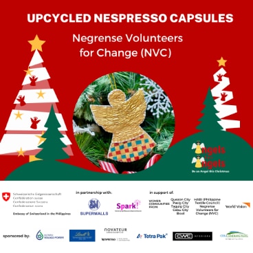 Upcycled Nespresso capsules - Negrense Volunteers for Change (NVC)