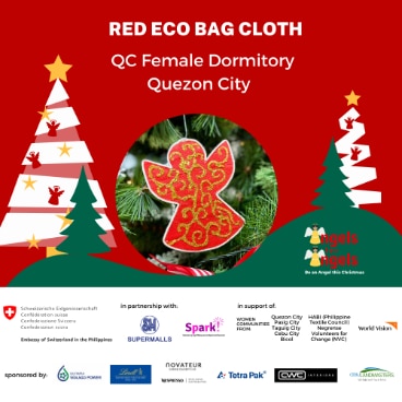 Quezon City - Red Eco Bag Cloth