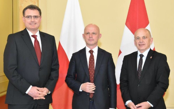 Le conseiller fédéral Ueli Maurer reçoit le ministre polonais des finances