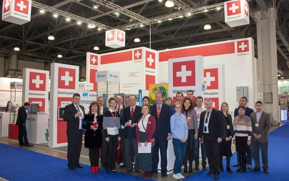 Swiss Pavillon at the Trade Fair Pharmtech