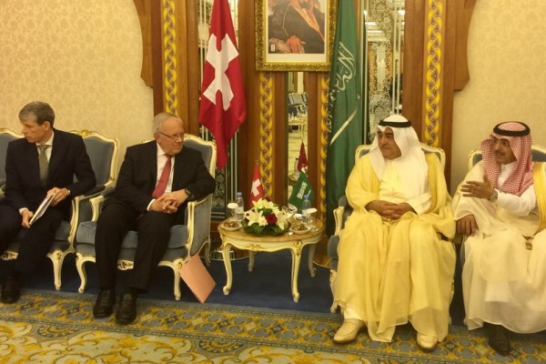 Federal Councillor Johann Schneider-Ammann visits Saudi Arabia