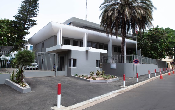 Le bâtiment de l'Ambassade à Dakar
