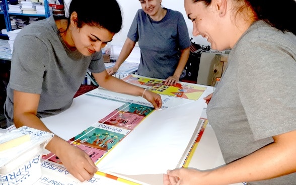 Work based learning at at graphic design company Pi Press from Pirot