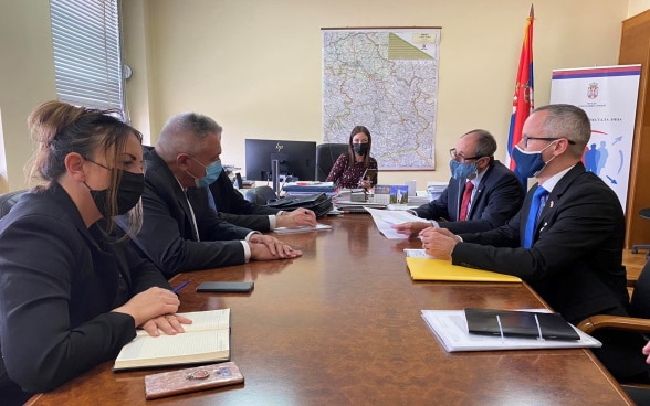 Meeting of the Ambassador Simon Geissbühler with with Serbian officials