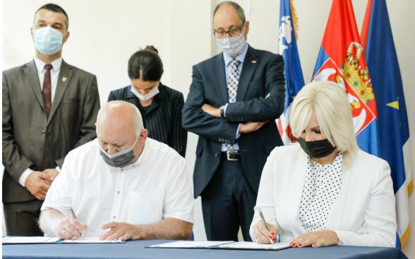 Signing ceremony in Vrbas