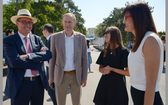 Swiss Ambassador with the City of Belgrade and Belgrade Fortress representatives 