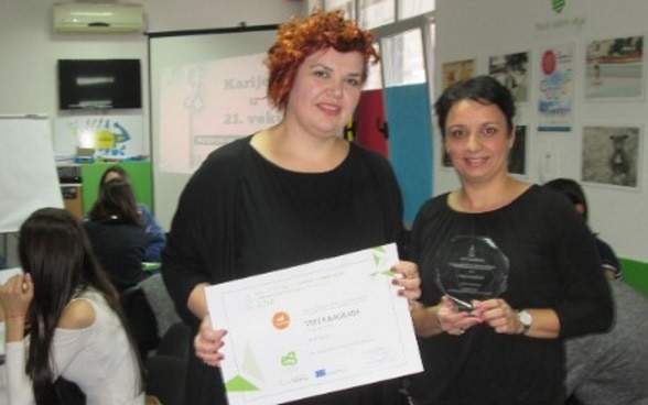 Career counselors Tijana Stefanovic i Marija Pekic