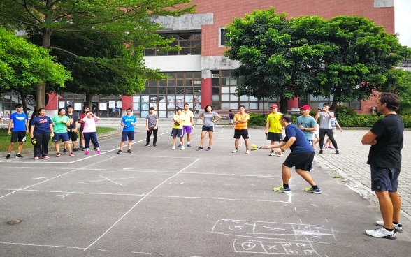 Street Racket workshop at the 2018 International Sports Teaching Symposium in Taipei 