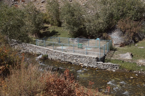 Water supply system in Tsorj village. The Pamirs  