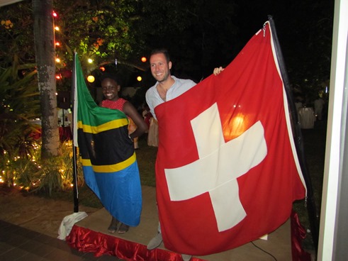 Swiss National Day reception at the Ambassador's Residence in Dar es Salaam