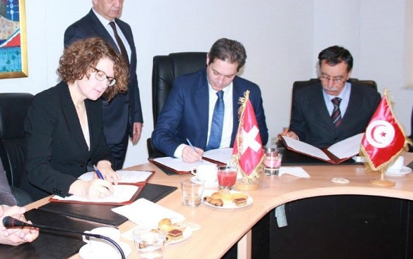 Signature de la Convention en faveur de la Municipalité de Sousse. ©leconomistemaghrebin.com