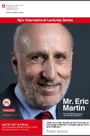 Flyer for Lecture of Mr. Eric Martin