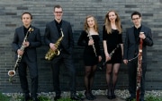 The Nexus Reed Quintet (from left to right): Nicola Katz, bass clarinet; Sandro Blank, saxophone; Marita Kohler, oboe; Annatina Kull, clarinet; Maurus Conte, bassoon.