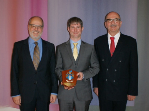 Thomas Locher with the Swiss Ambassador and the Swiss Defence Attaché