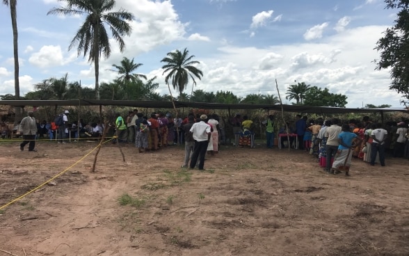 Distribution of first-aid items and cash to people