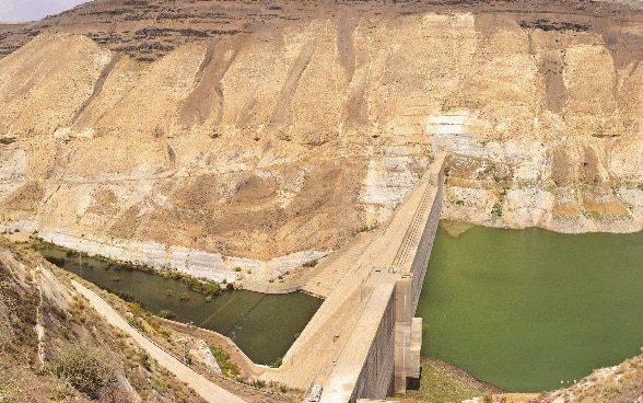 La rivière Yarmouk s’écoule entre la Syrie, la Jordanie et Israël.